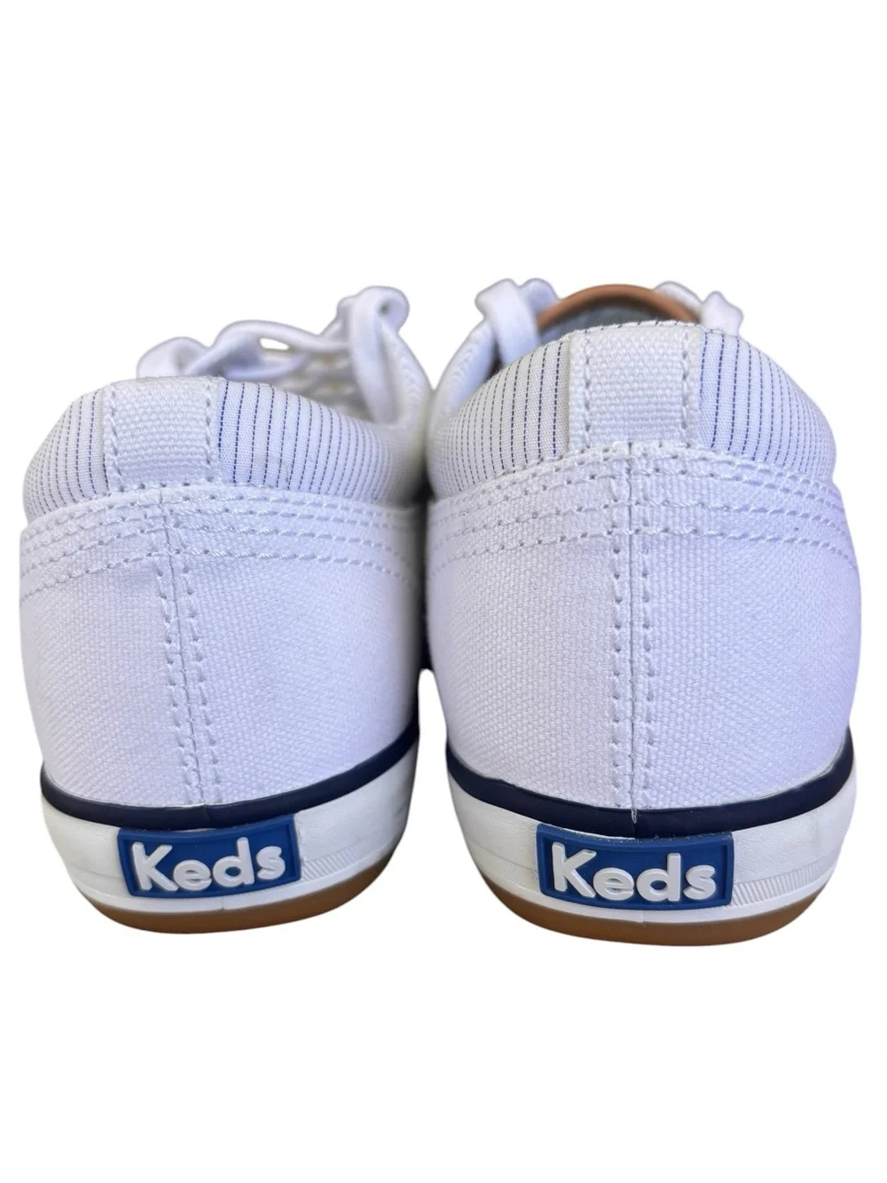 Keds NWOB Women's White with Navy Center III Sneakers 7.5